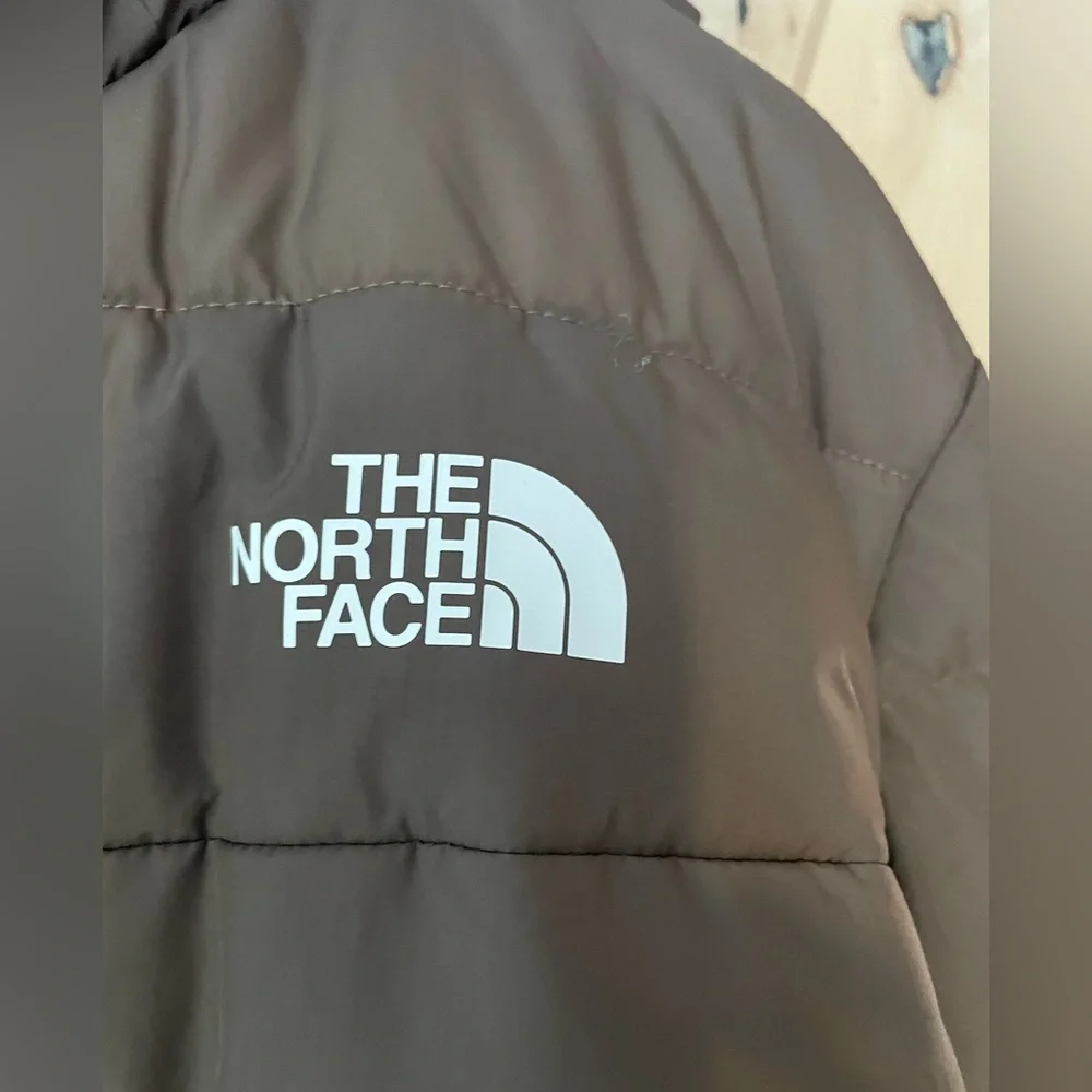 Men’s The North Face Aconcagua 3  Hoodie Puffer Jacket Smokey Brown size L - Picture 5 of 10
